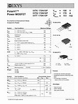 DataSheet IXTQ170N10P pdf